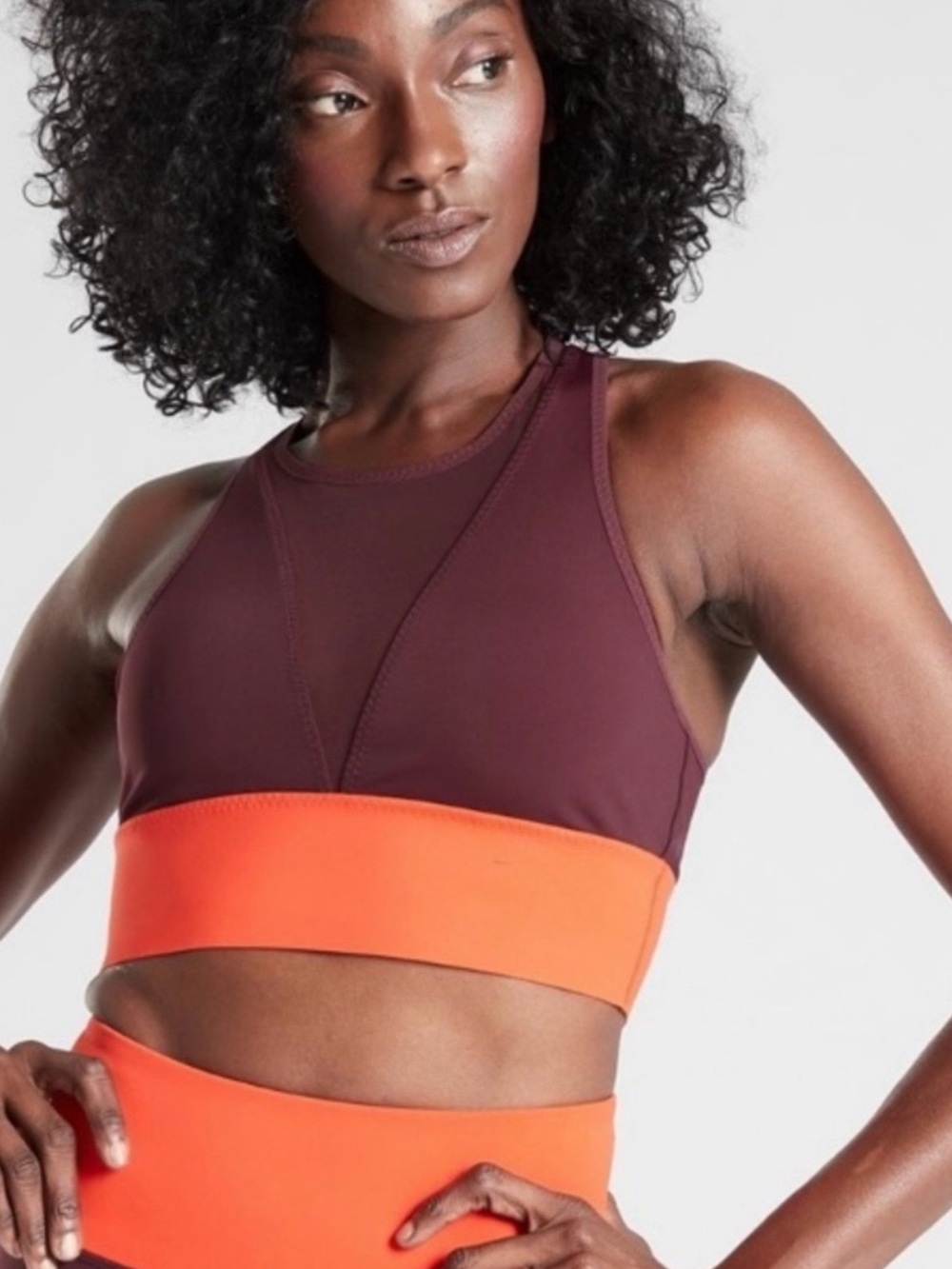 Athleta Tenacity Maroon Sports Bra